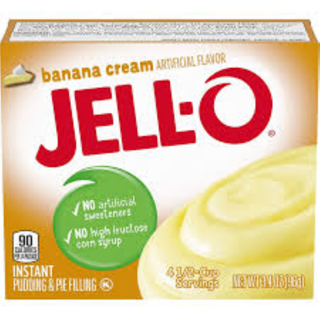 JELL-O INSTANT PUDDING BANANA CREAM 96G